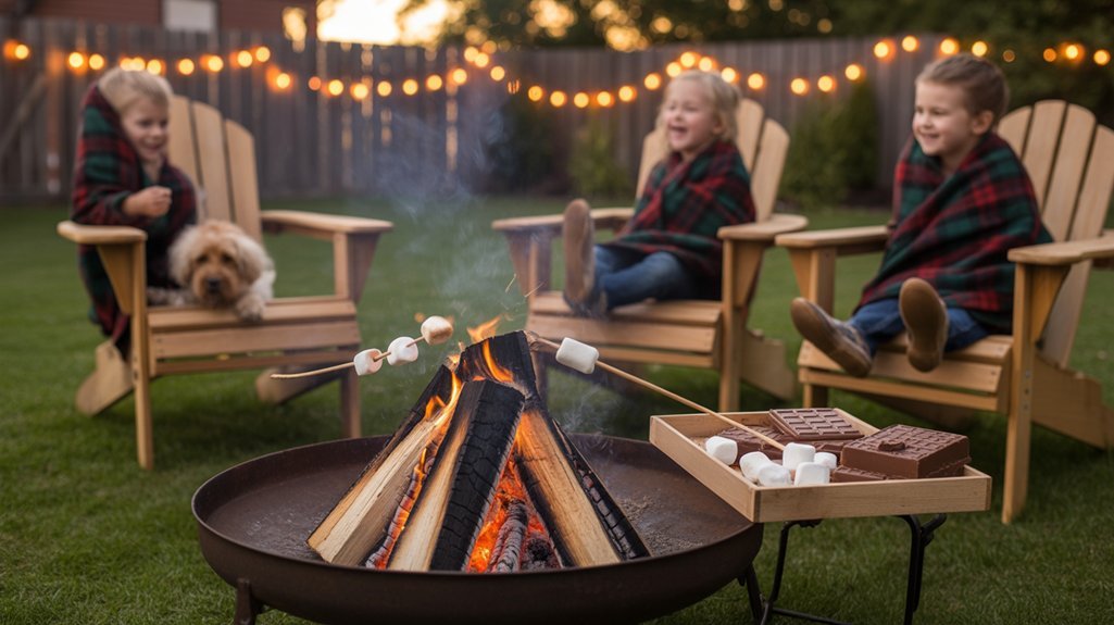 s mores stories fire pit