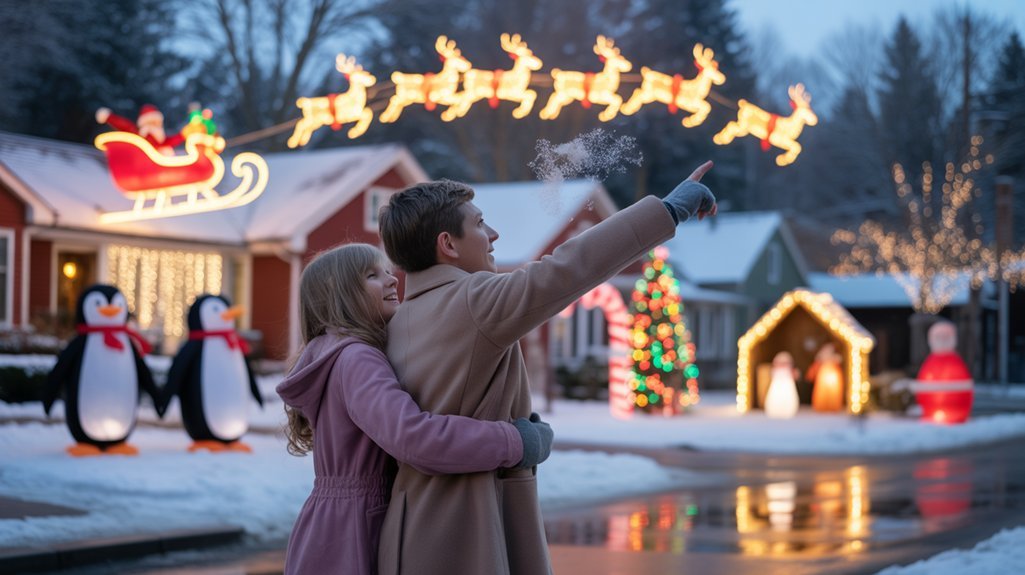 santa sleigh reindeer spotting