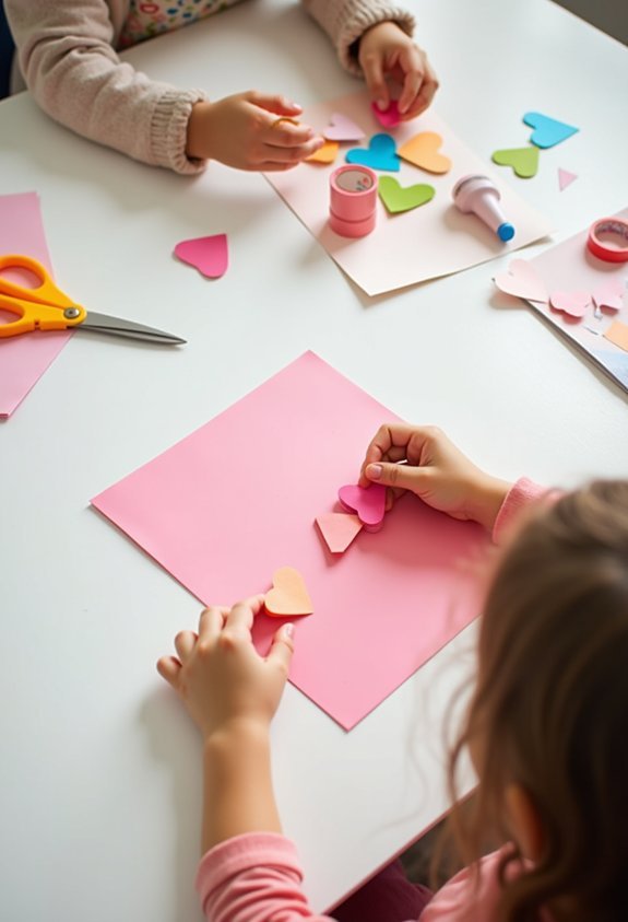 scrap paper valentine cards