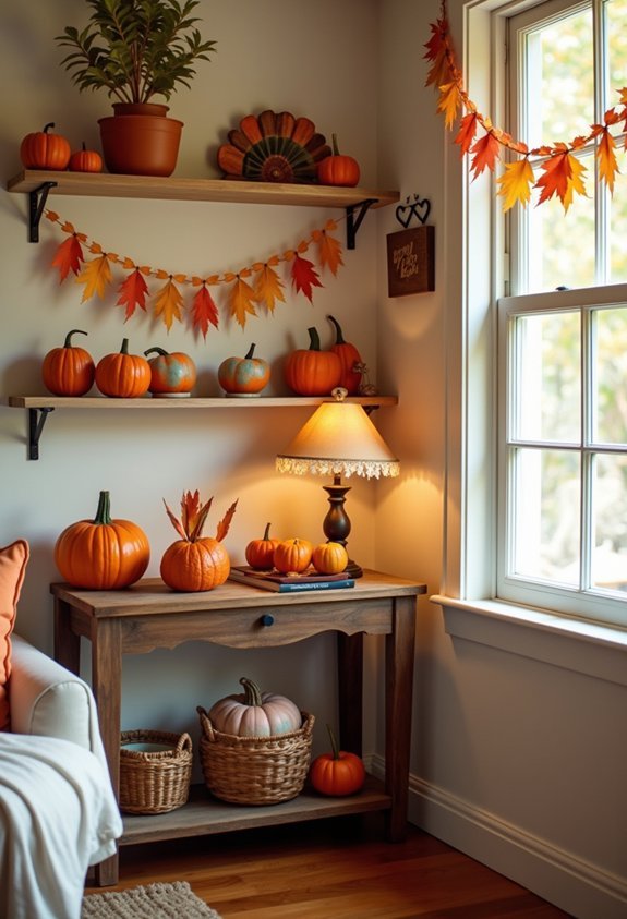 seasonal artwork display setup