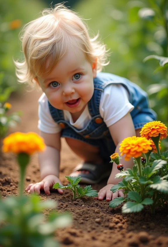 sensory exploration in gardens