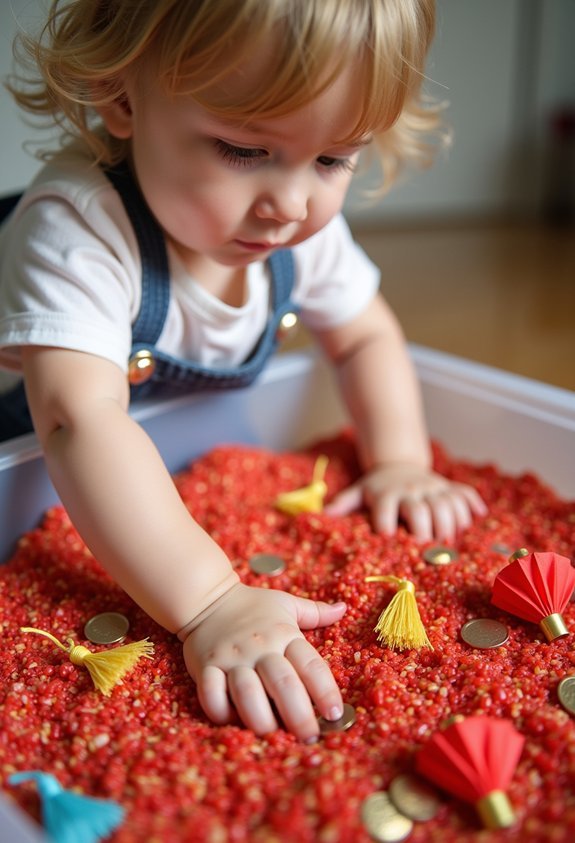 sensory play with symbols
