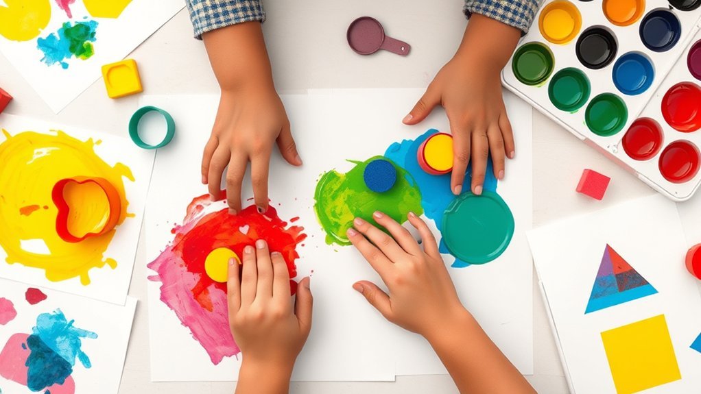 shape stamping with objects