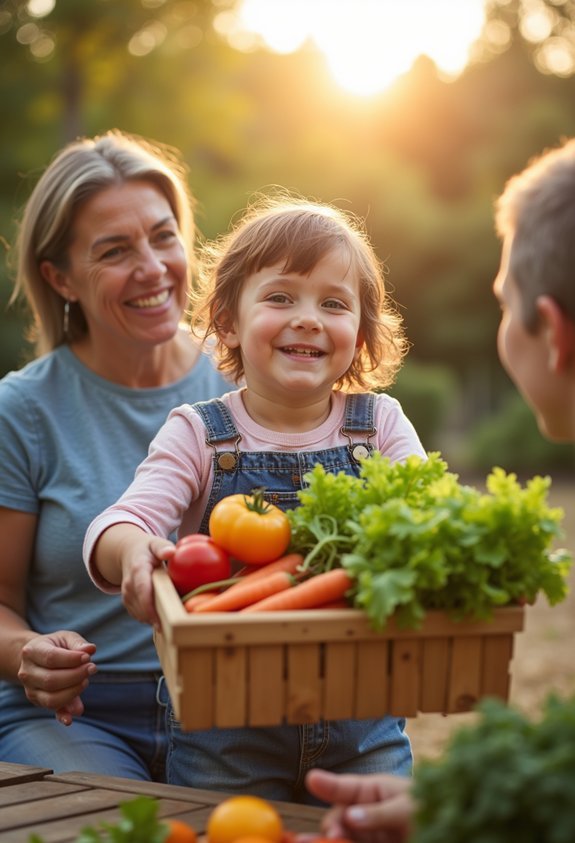 sharing garden harvest joy