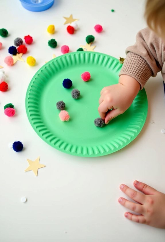 simple paper plate trees