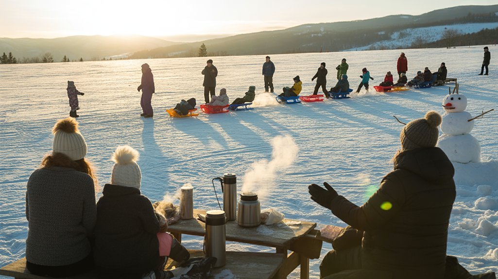 sledding relay games tournament