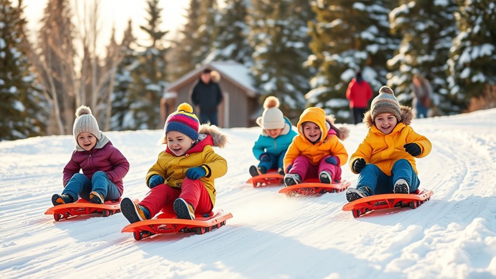 sledding safety and fun