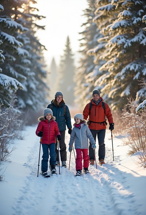 snowshoeing family winter adventures