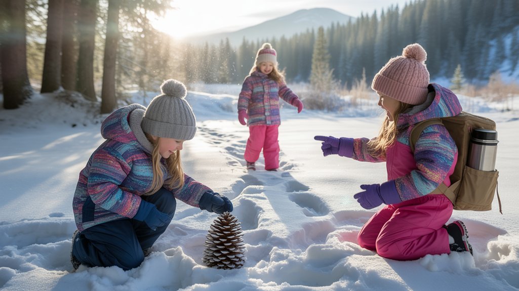 snowy scavenger hunt fun