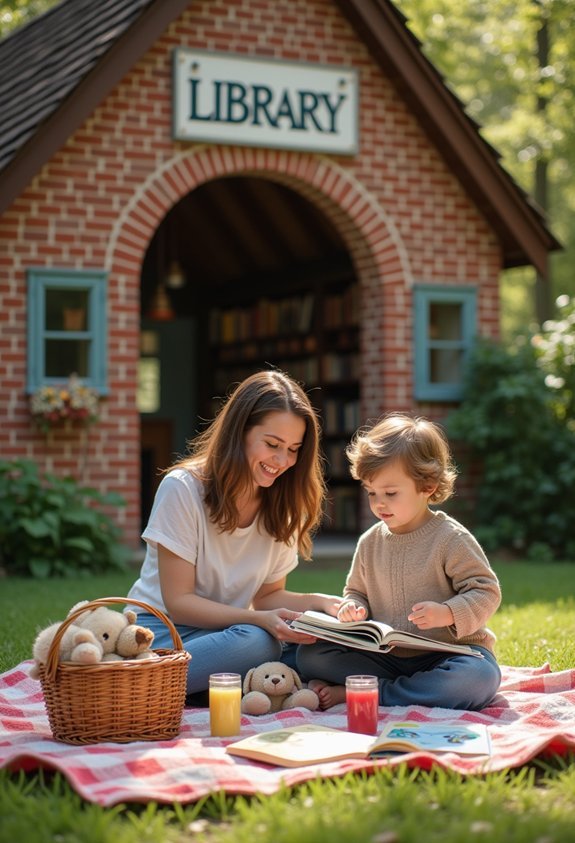 storytime picnic at library