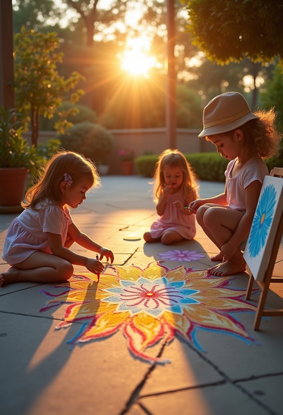 sun inspired outdoor art projects