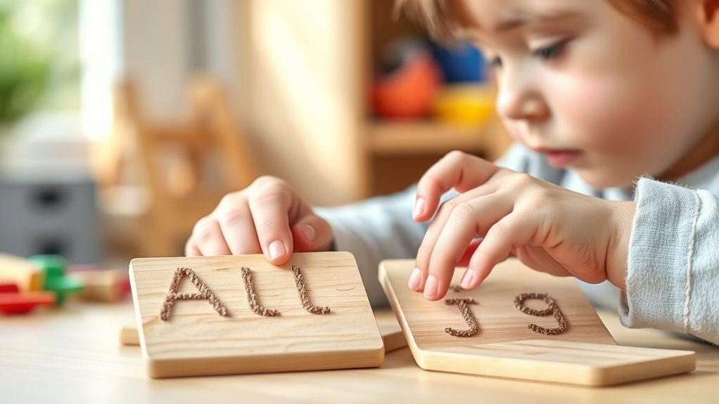 tactile learning with sandpaper letters