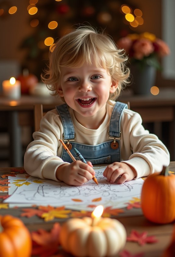 thanksgiving coloring and placemats