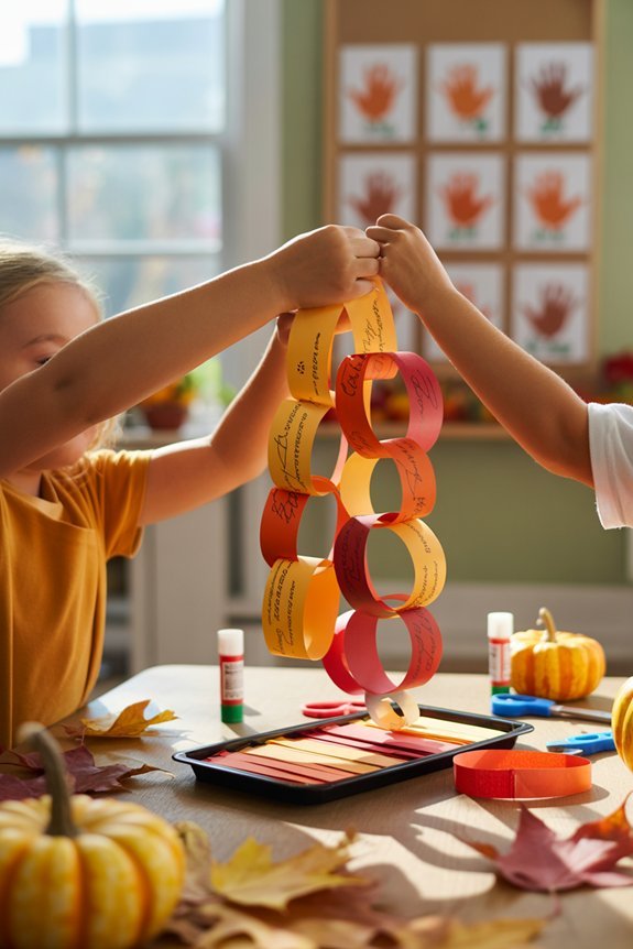 thanksgiving gratitude paper chains