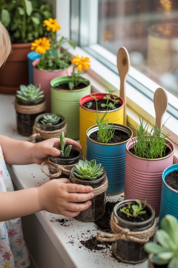 tin can planter preparation