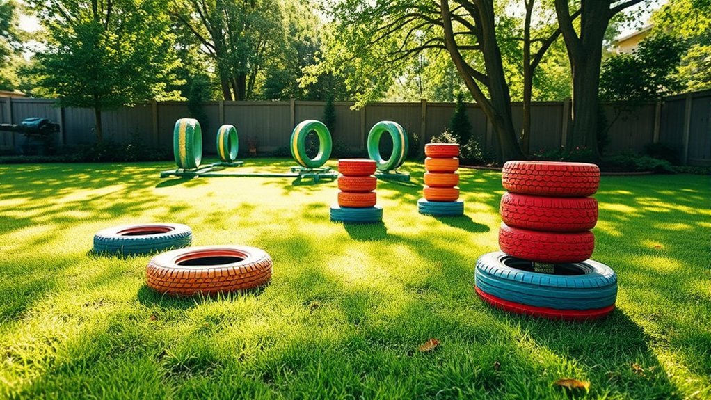 tire based agility training station