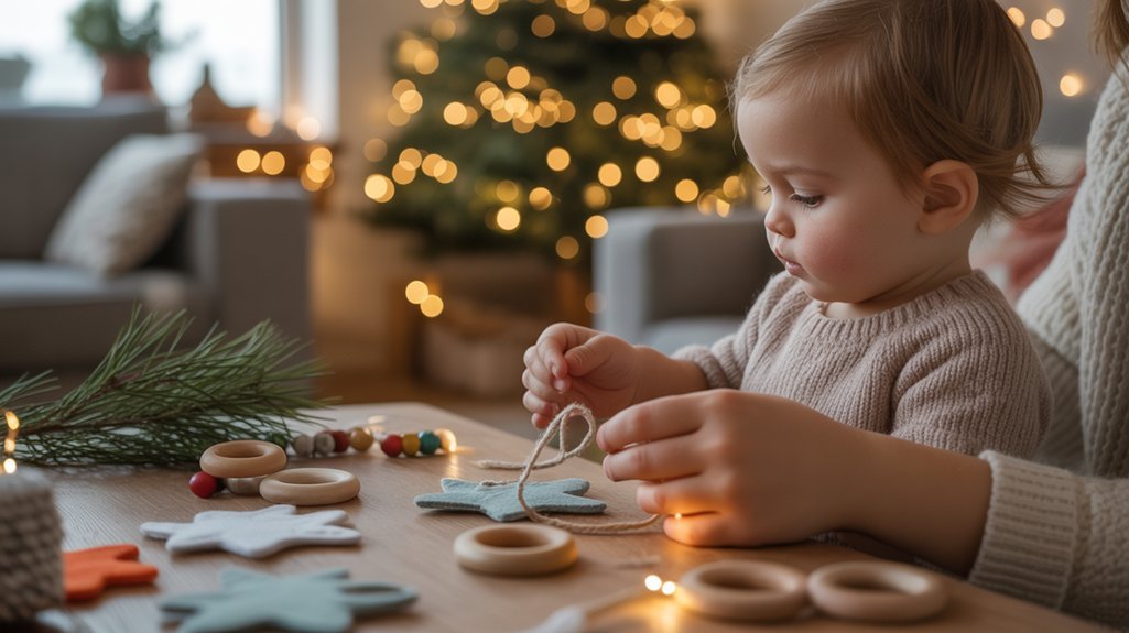 toddler ornament crafting fun