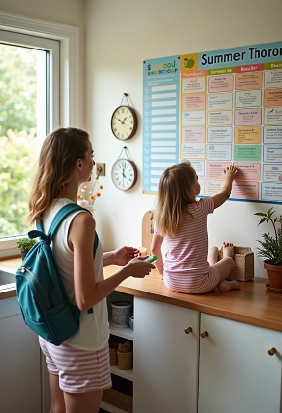 transitioning to summer routine