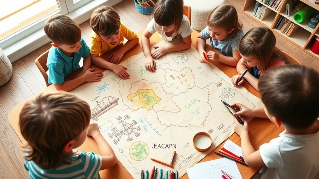 treasure map adventure activity