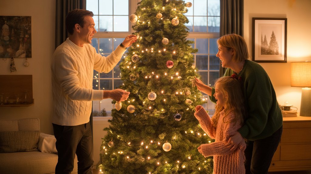 tree trimming candid moments