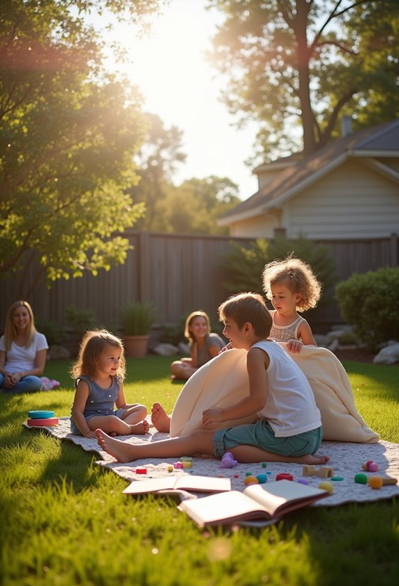 unstructured creative afternoon play