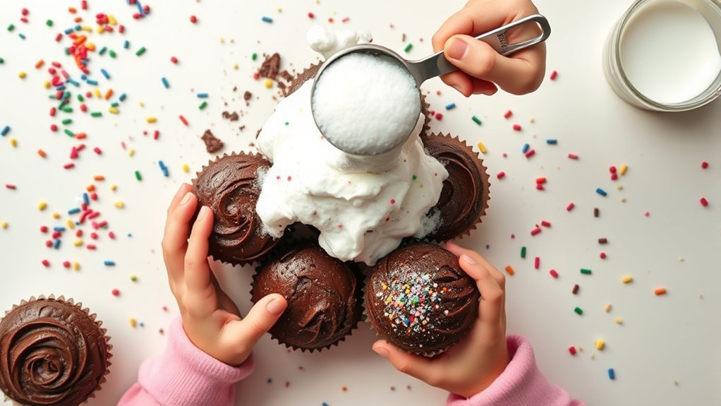 volcano cupcakes science experiment