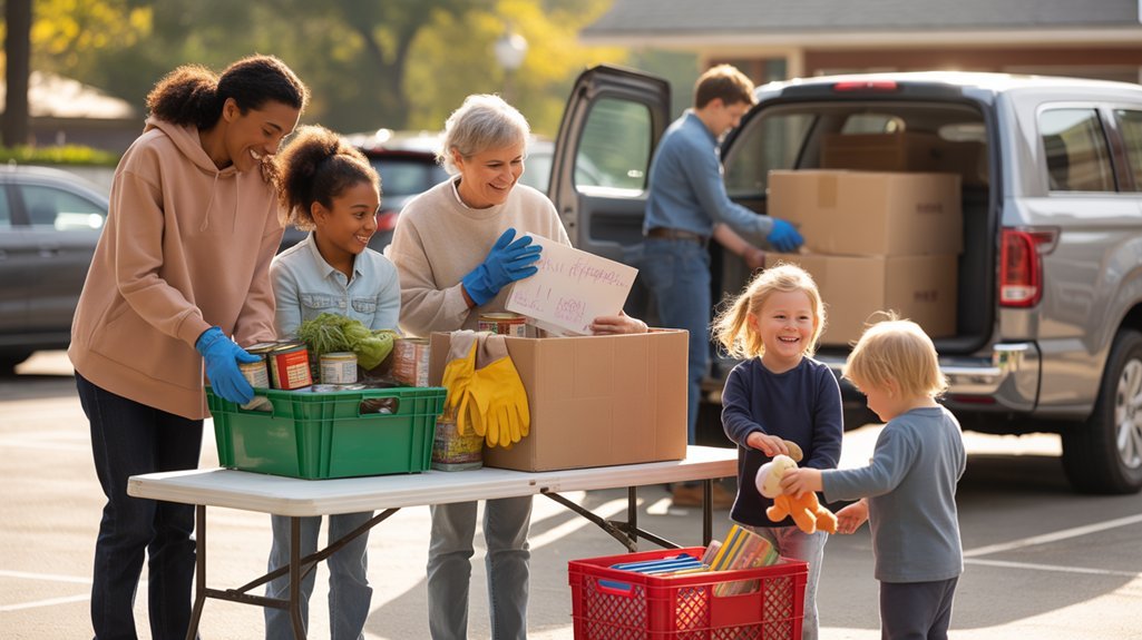 volunteer at community drive