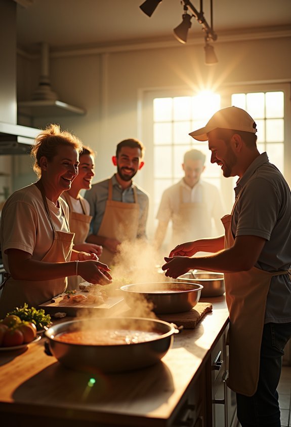 volunteer at soup kitchen