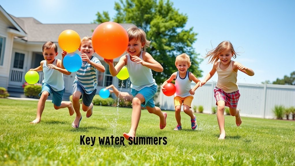 water balloon teamwork fun