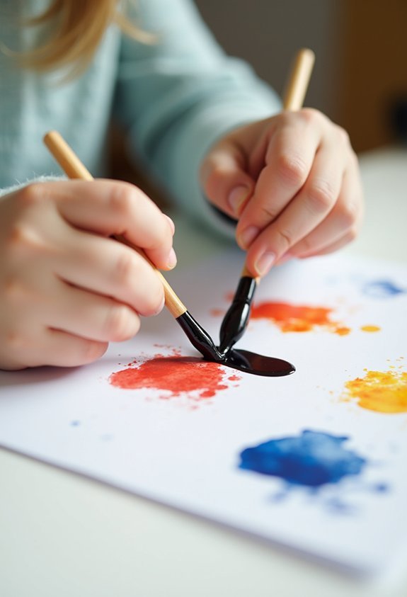 water painting on paper