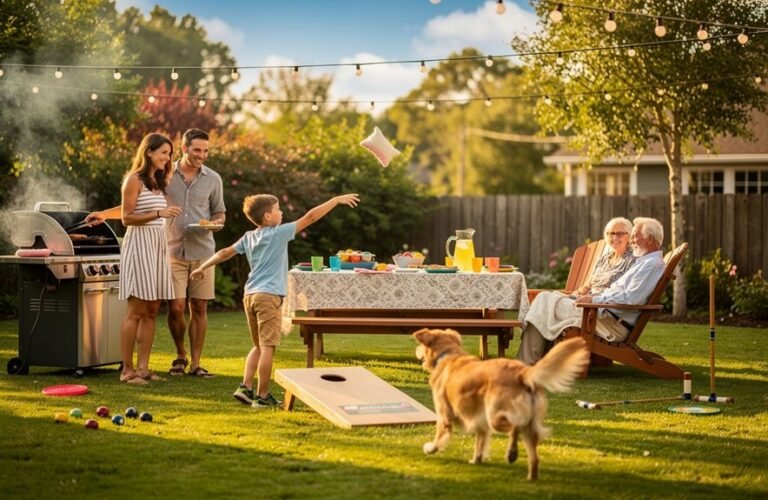 weekend bonding backyard fun