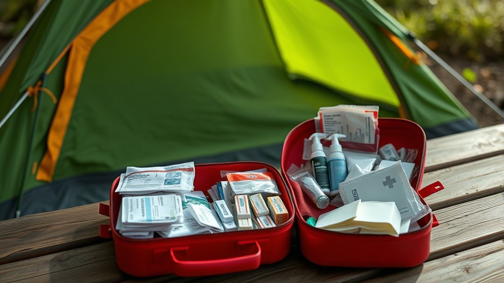well stocked first aid kit