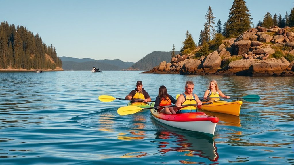 wildlife kayaking in tranquility