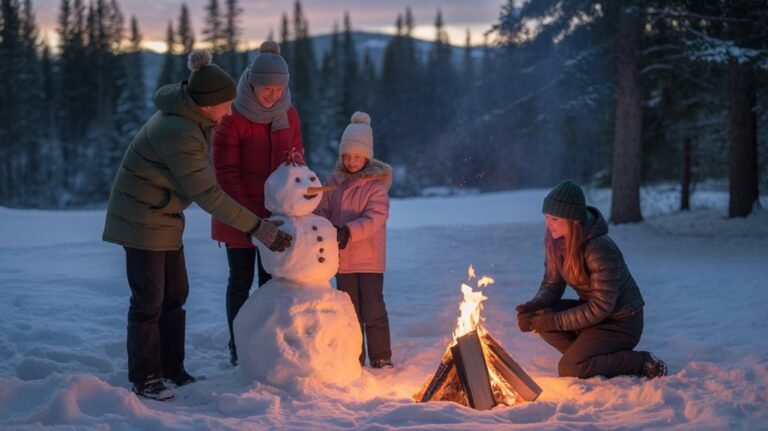 winter family outdoor fun