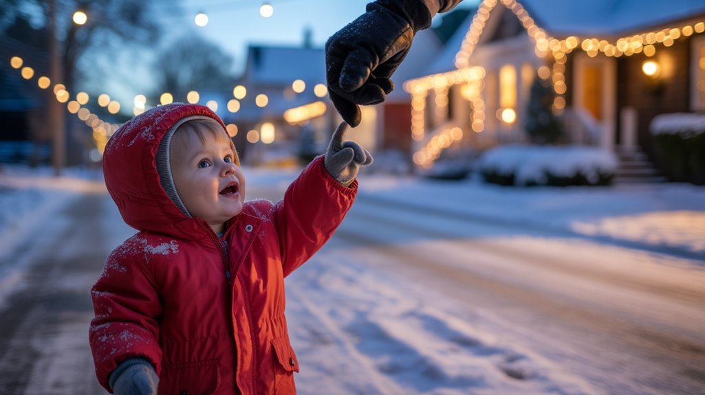 winter walk light counting