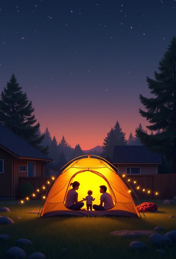 backyard camping adventure fun