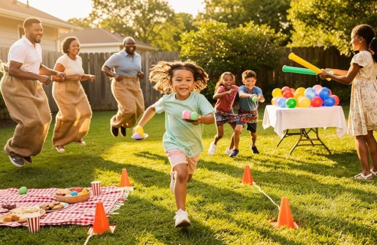 backyard family relay races