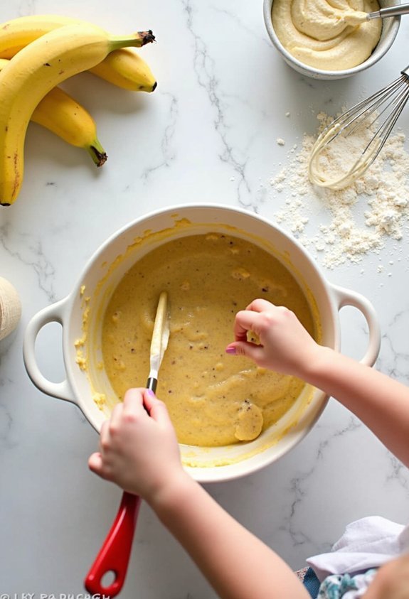 banana muffin baking fun
