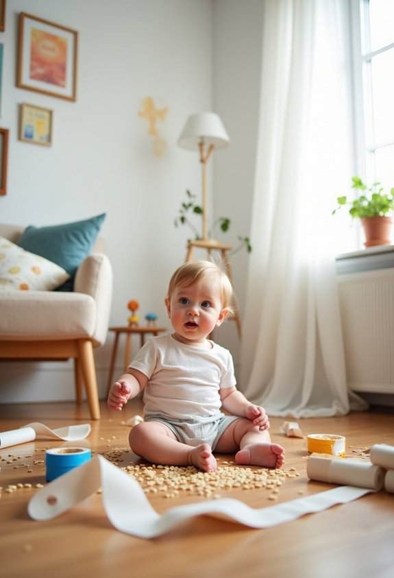 chaotic kids create messes