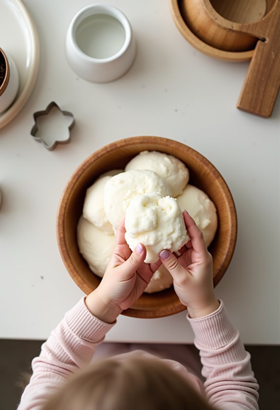 cloud dough sensory exploration
