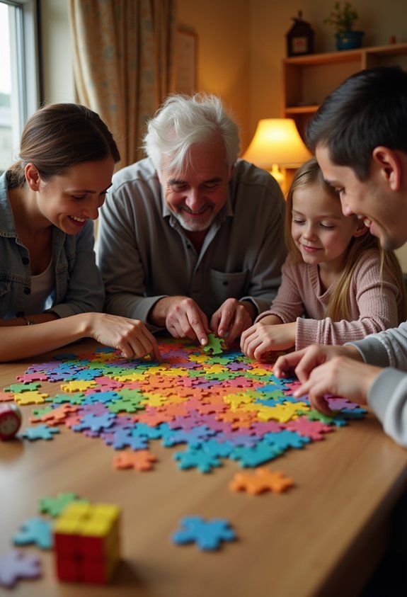 collaborative puzzle fun hour