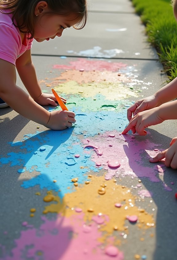 color changing sidewalk chalk science