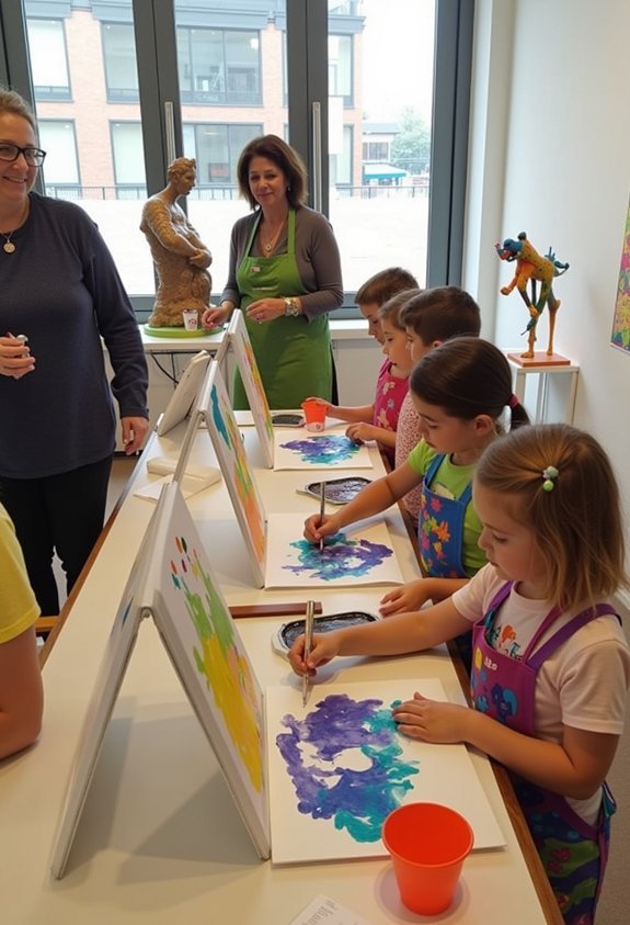 colorful art exploration together