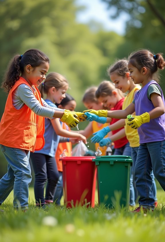 community cleanup teamwork fun