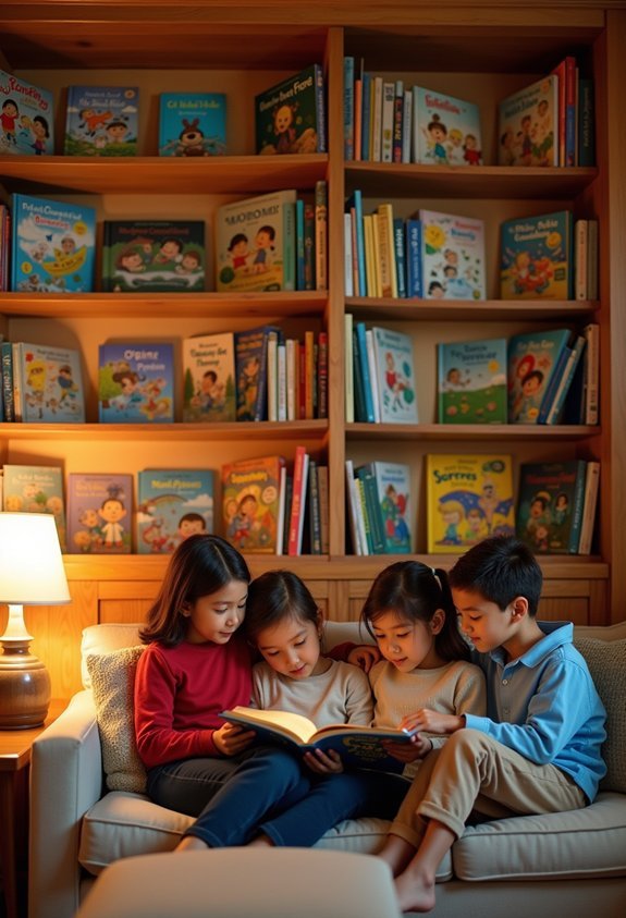 cozy accessible family reading