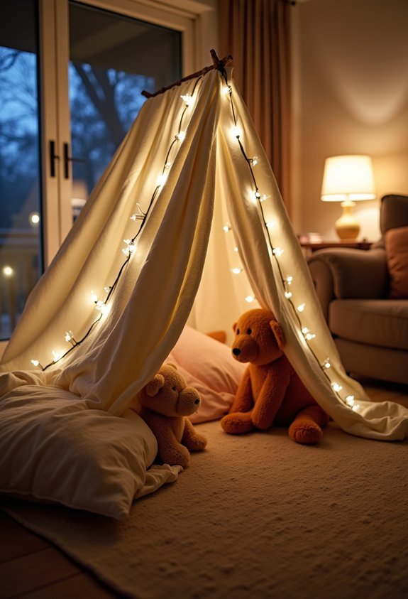 cozy blanket fort retreat