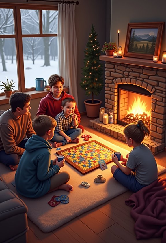 cozy game and movie night