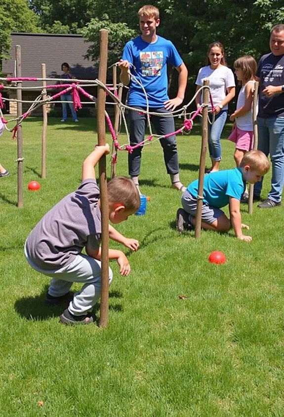crawl under spy maze adventure