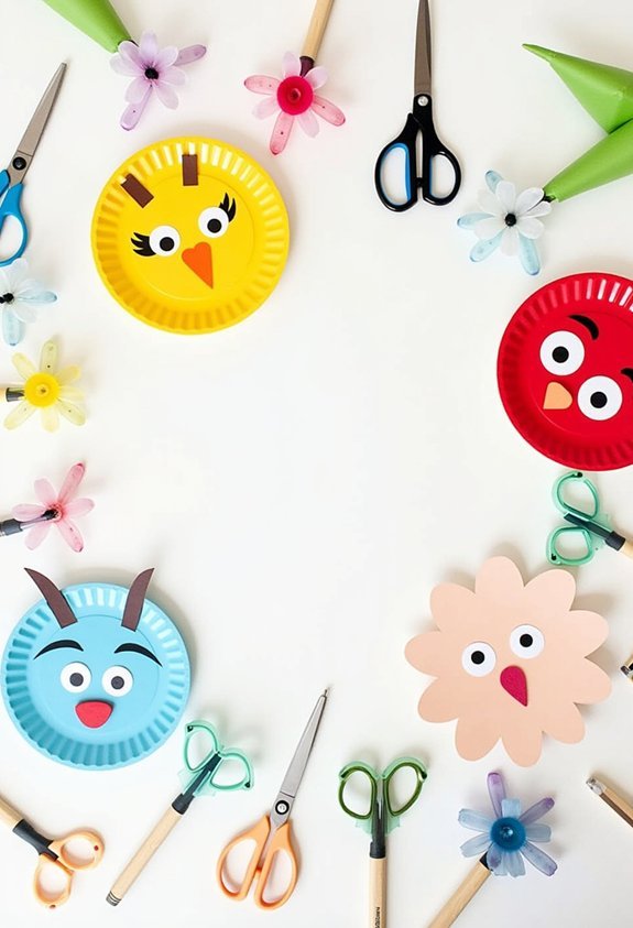 creative crafts with plates