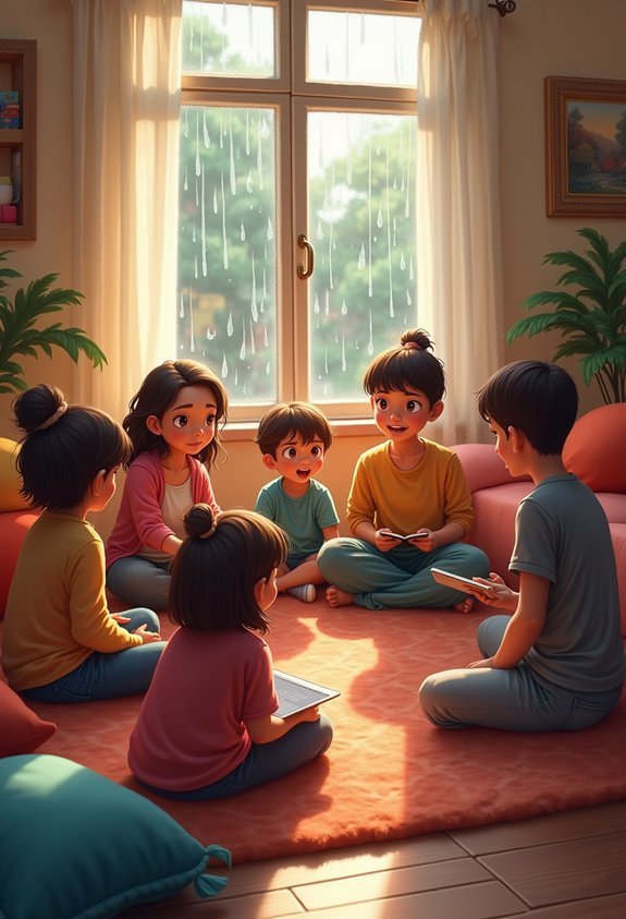 dramatic storytelling pillow circle